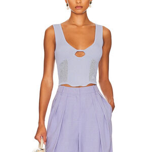 Sovere 'Intrepid' Blue Rayon Knit Top Size XS